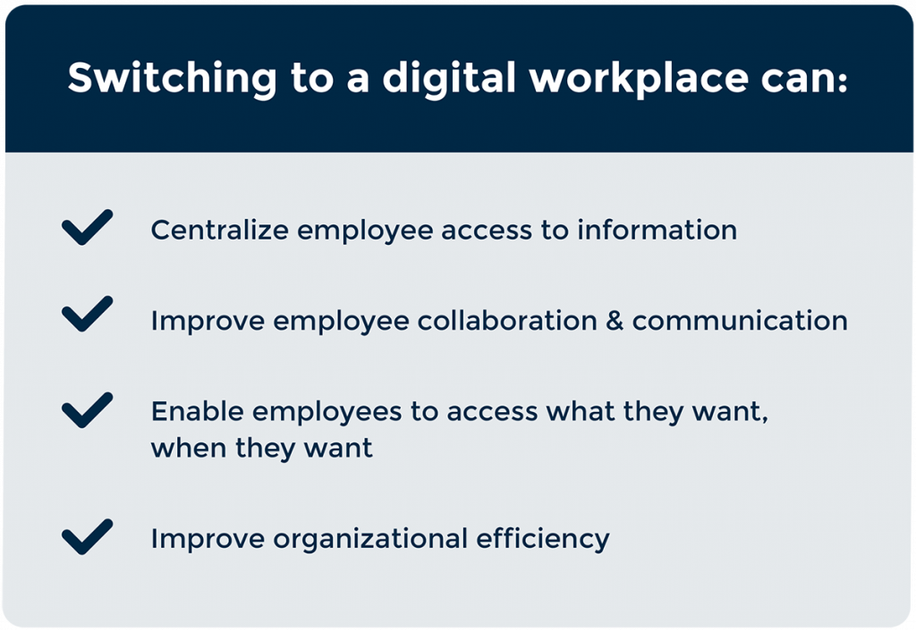 Why to switch to a digital workplace