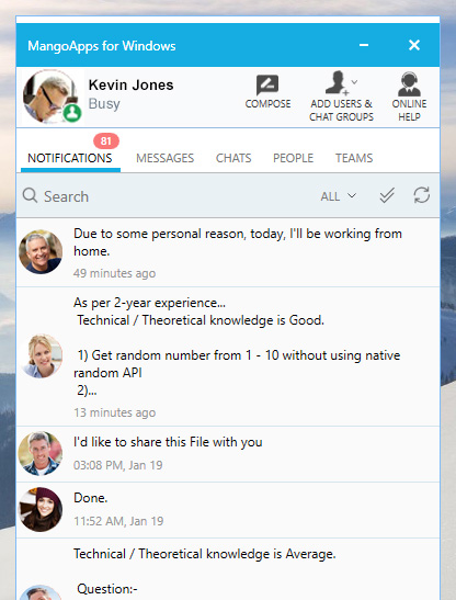 MangoApps Desktop for all Windows platform