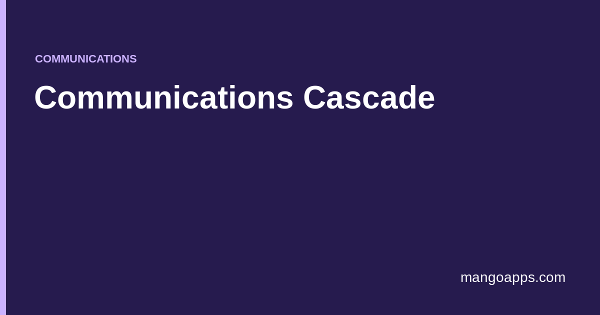 Communications Cascade: Why It Dies at the Middle | MangoApps