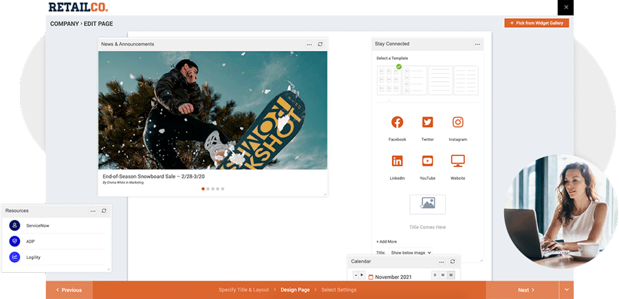 Extensive Widget Options