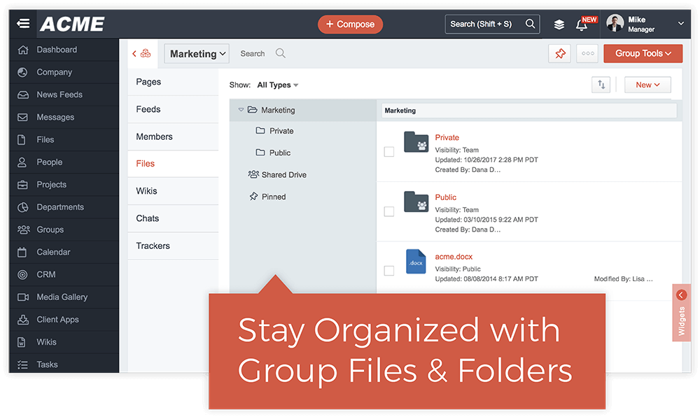 Group Collaboration based on Location, Topic or Interest MangoApps