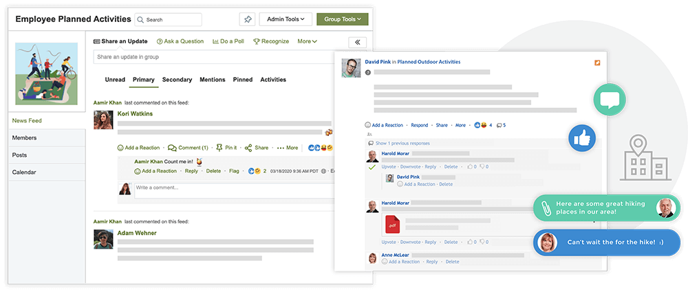 Discover & Engage With Colleagues