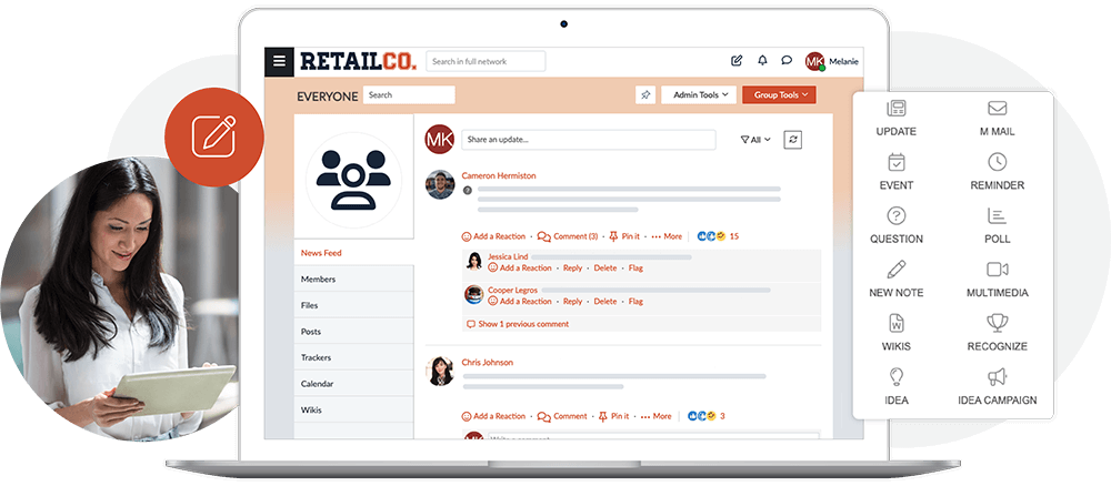 Share Status, Thoughts, And Ideas