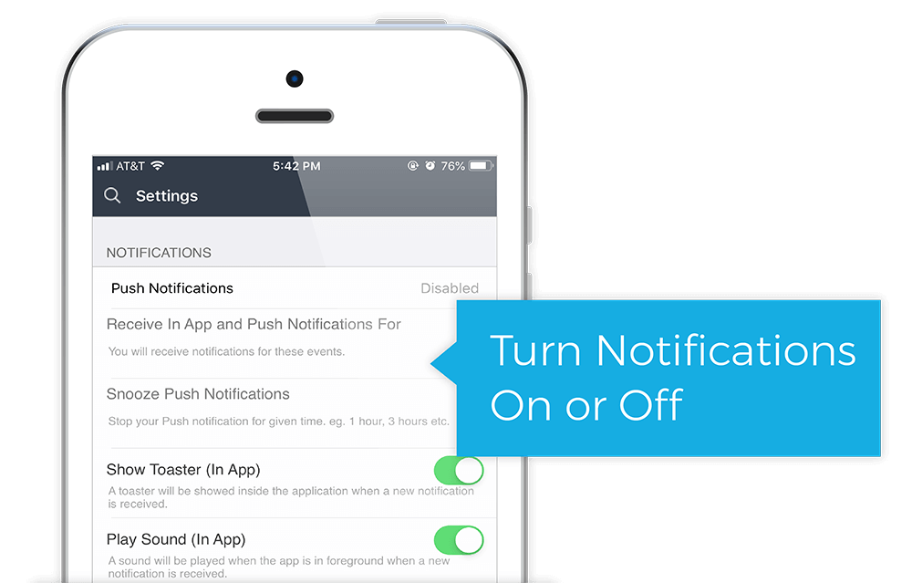Disable Or Snooze Notifications As Needed