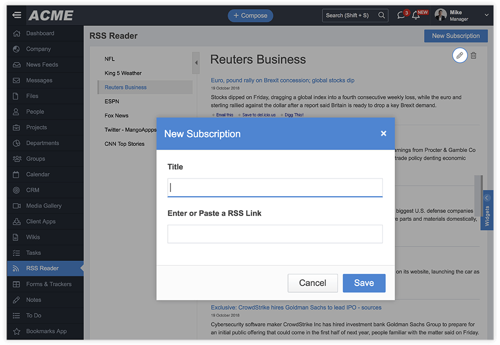 javascript rss feed reader example javascript rss feed reader example