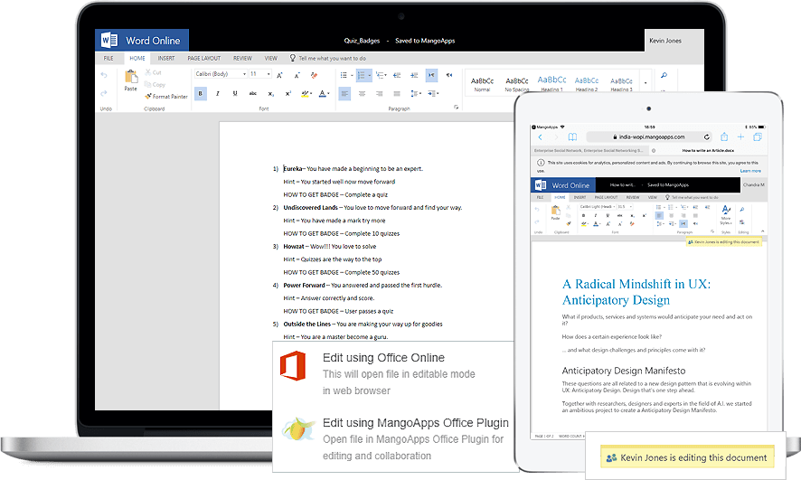 Create, Edit and Co-Edit Other Office Files