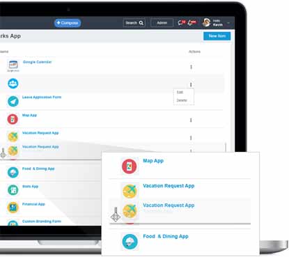 Re-order bookmark apps list, add to primary navigation and more