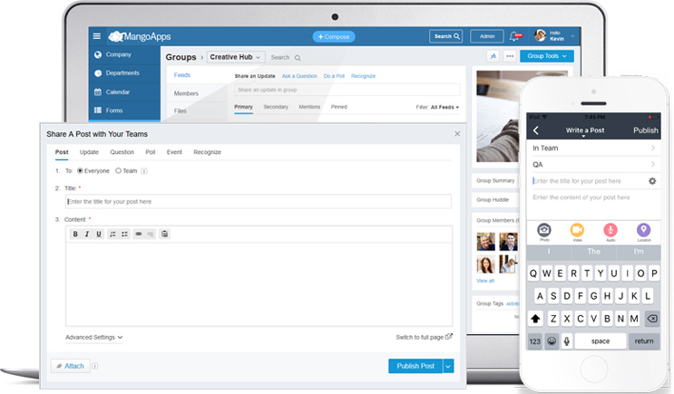 The always accessible compose button on any device