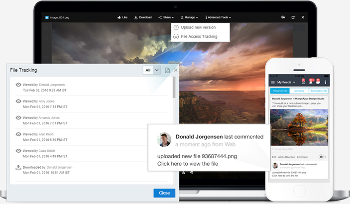 Track, report and manage