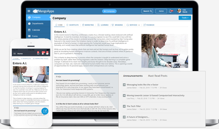 Company pages help communicate with clarity and transparency