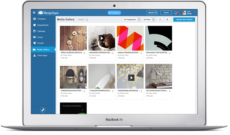 Aggregated view of your company's media