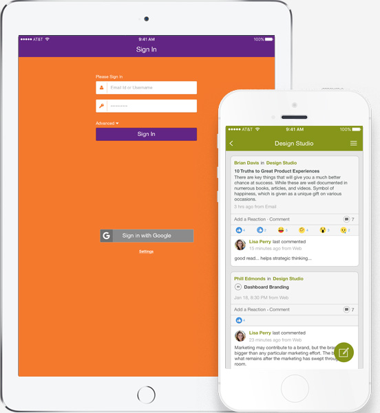Make it your own with our company branded mobile apps