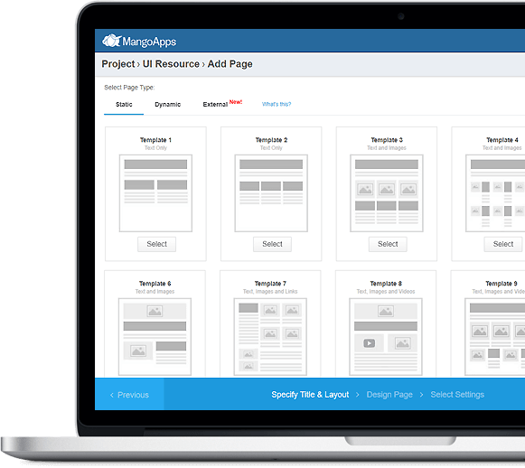 Create and change team pages easily