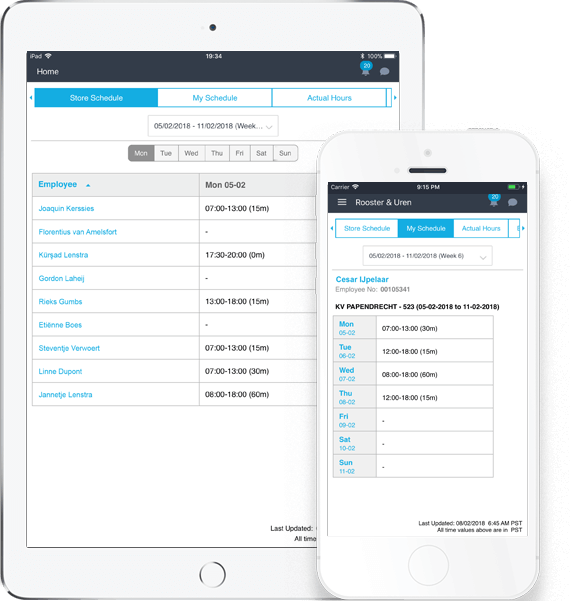 Mobile Schedules