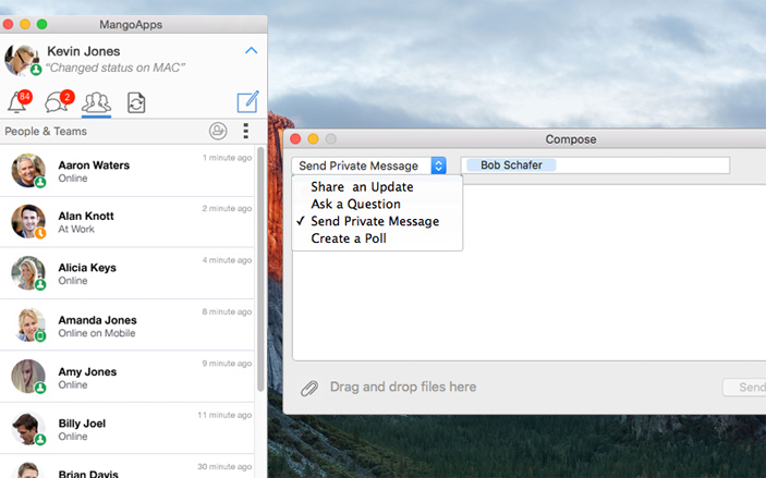 Compose and post directly from your PC or Mac