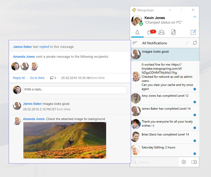 Replace email for internal private communication