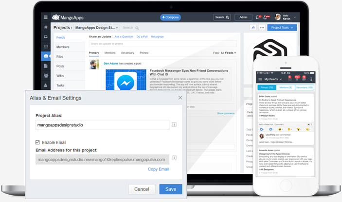 Forwarding emails to your project