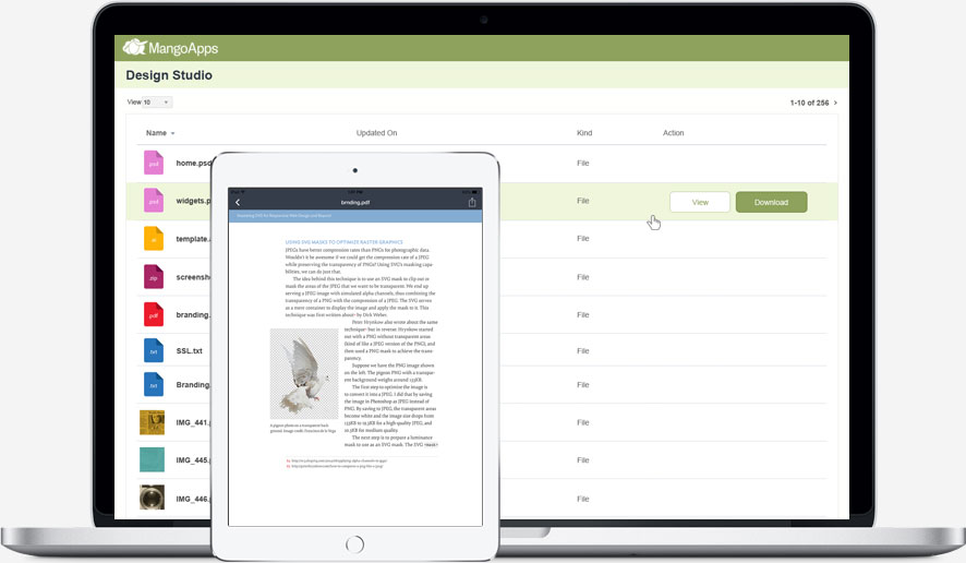 Share folders with customer and partners