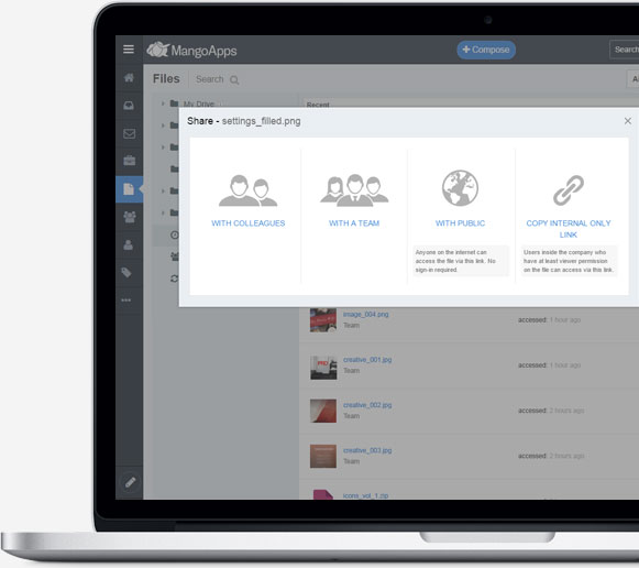 Share files quickly and easily