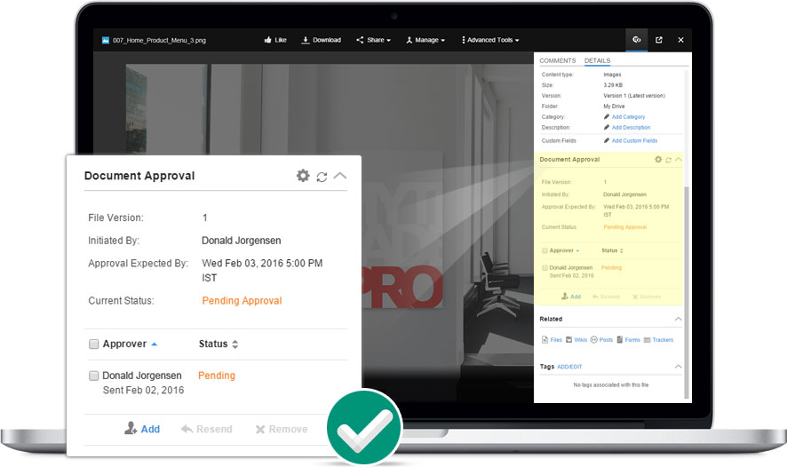 Approval work-flow automation