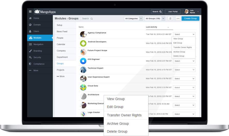Administration tools for control and moderation