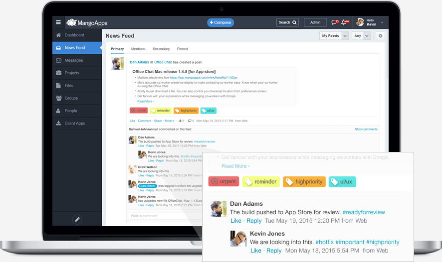 Greater engagement with hashtags and automatic threading