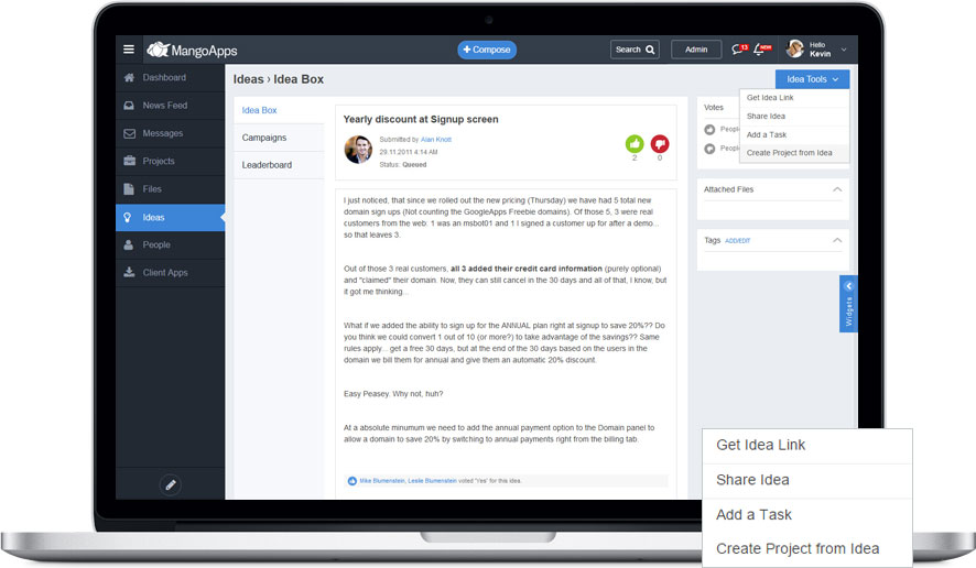 Convert ideas to real projects