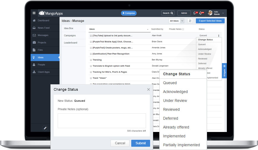 Built in Idea review life cycle management