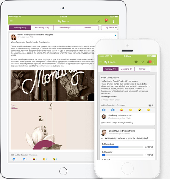 Make it your own with our company branded mobile apps