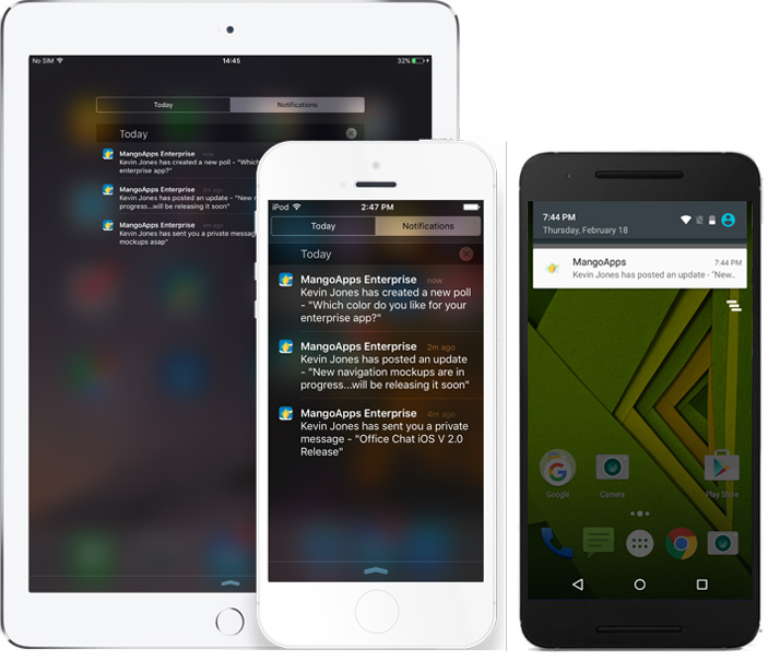 Push notifications & settings as per your working style