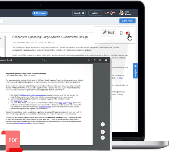 Get a PDF to share for any of your notes