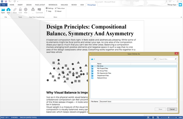MangoApps desktop plugin for Microsoft Word, Power-point & Excel