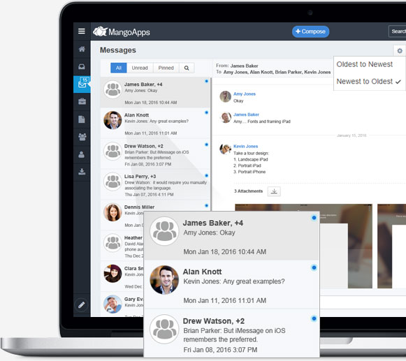 Unread count, preferences & filters for your messages