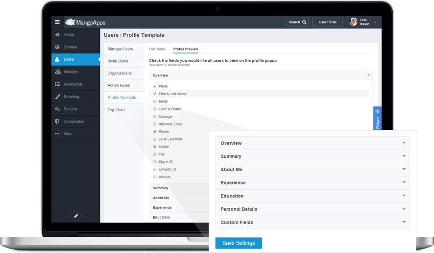 Easy to customize from a central location