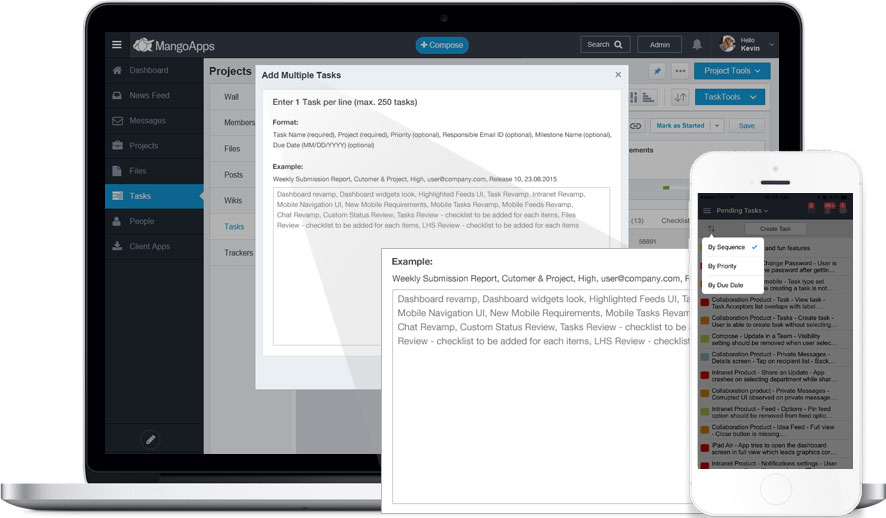 Organize tasks fast by updating them in bulk