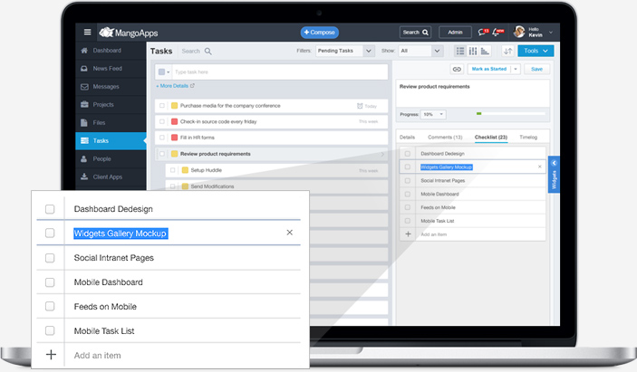 With recurring tasks, move the business along without actually doing the task management
