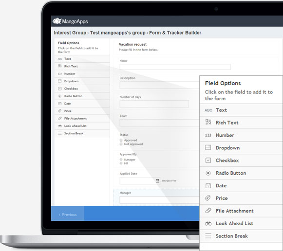 Fully customizable columns
