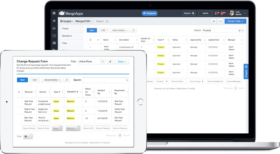Powerful search to quickly narrow-down matching items