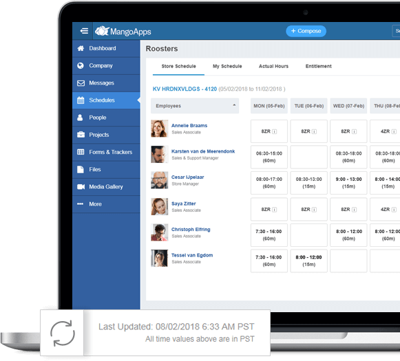 Sync Schedules & Shifts