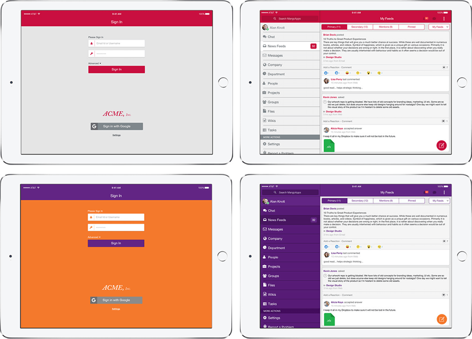 Your Company Branded iPad Native App