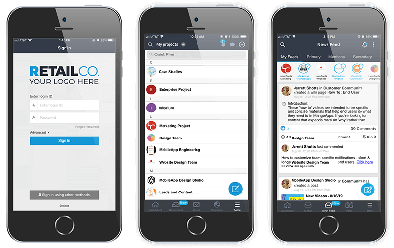 Mobile Collaboration App Features